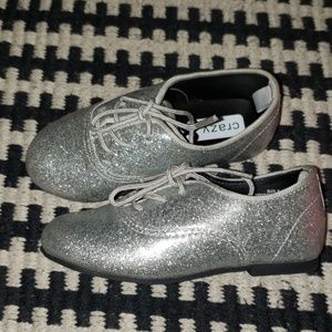 Silver Lace up shoes